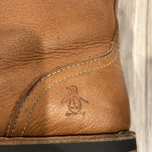 Original Penguin Drago Leather Jerry Jeff Lace-Up Boots size 8 - Picture 3 of 9